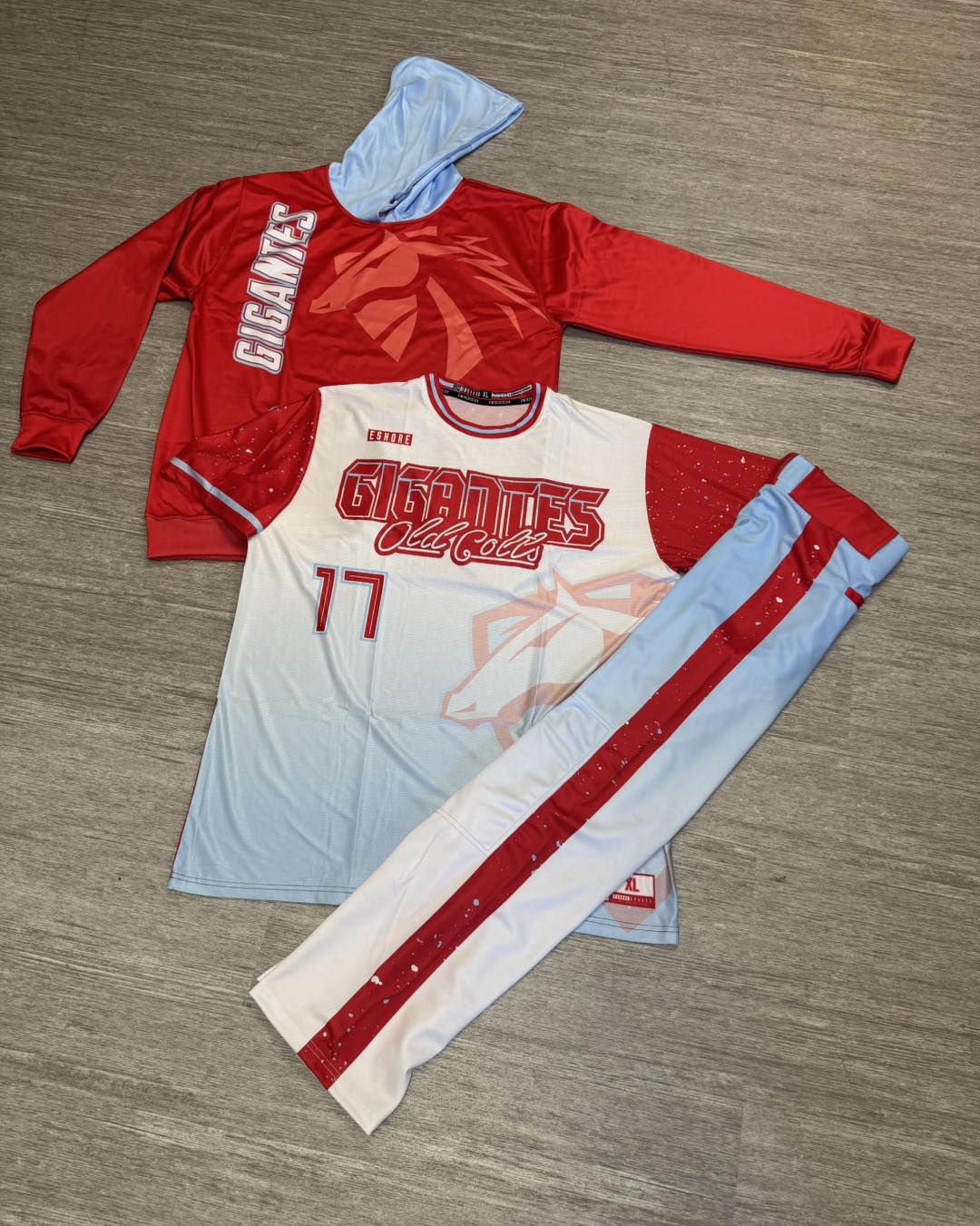 Baseball team uniform combo