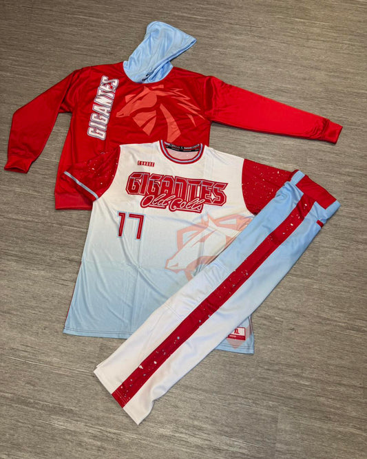Baseball team uniform combo